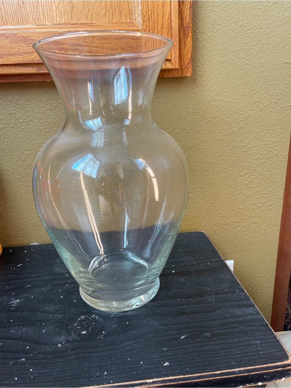 Clear Glass Decorative Vase - Home Accents